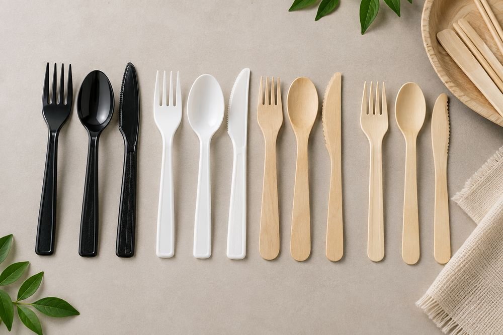 Disposable cutlery set